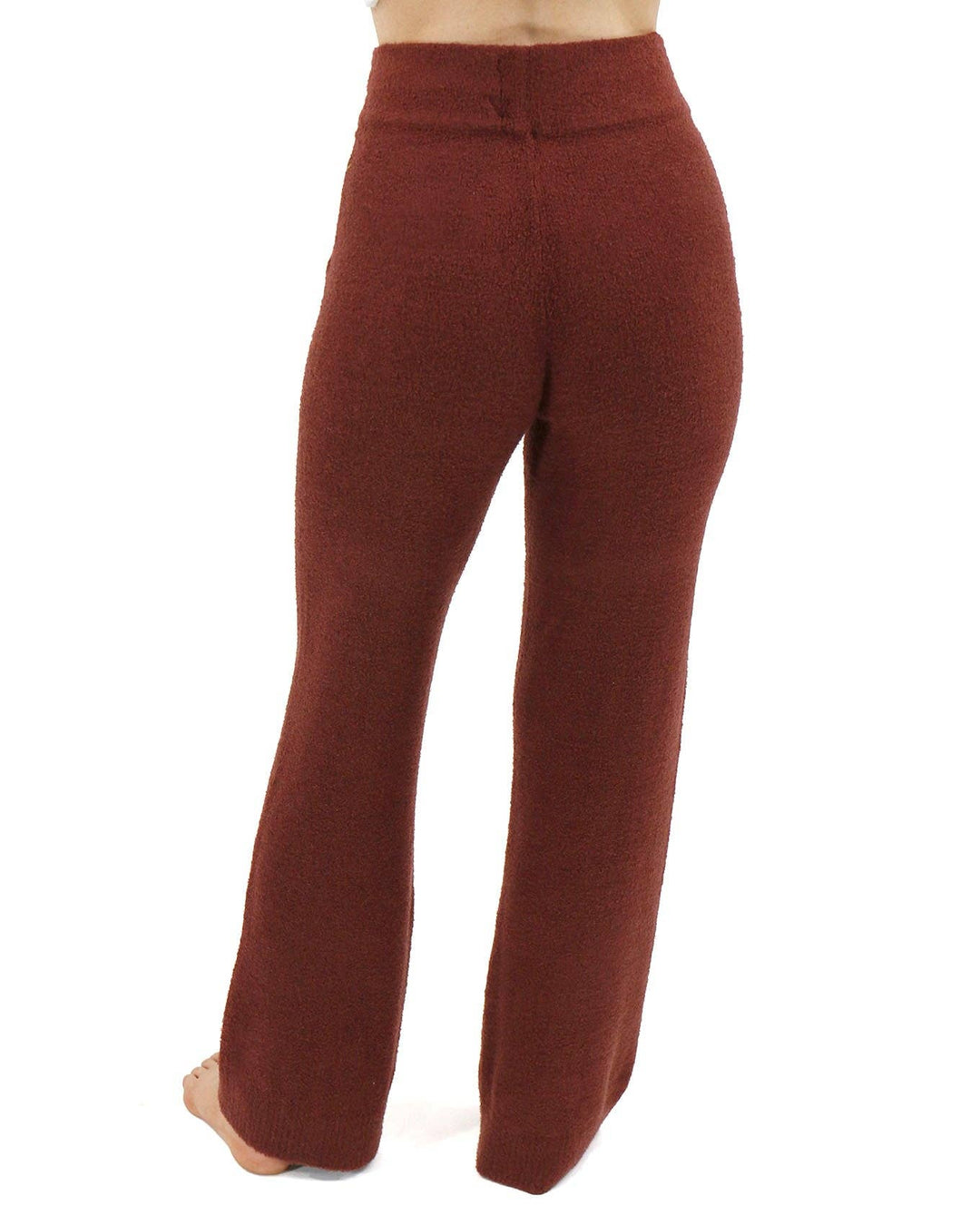Grace and Lace Bambü Wide Leg Lounge Pants in Cherry Walnut