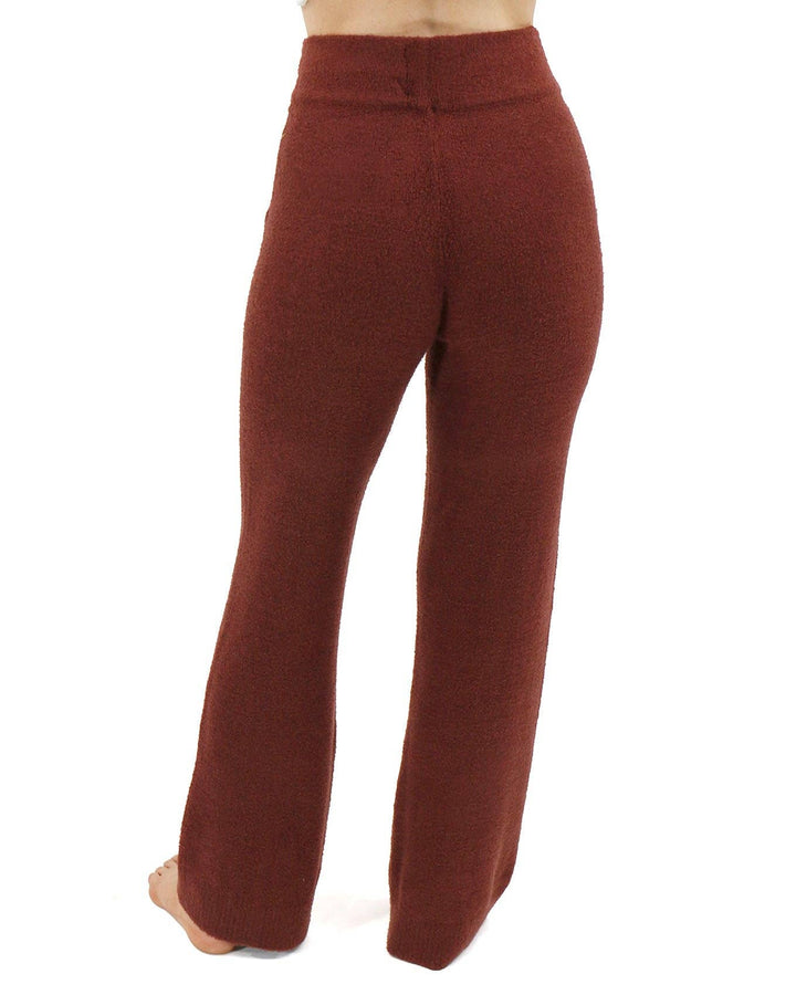 Grace and Lace Bambü Wide Leg Lounge Pants in Cherry Walnut