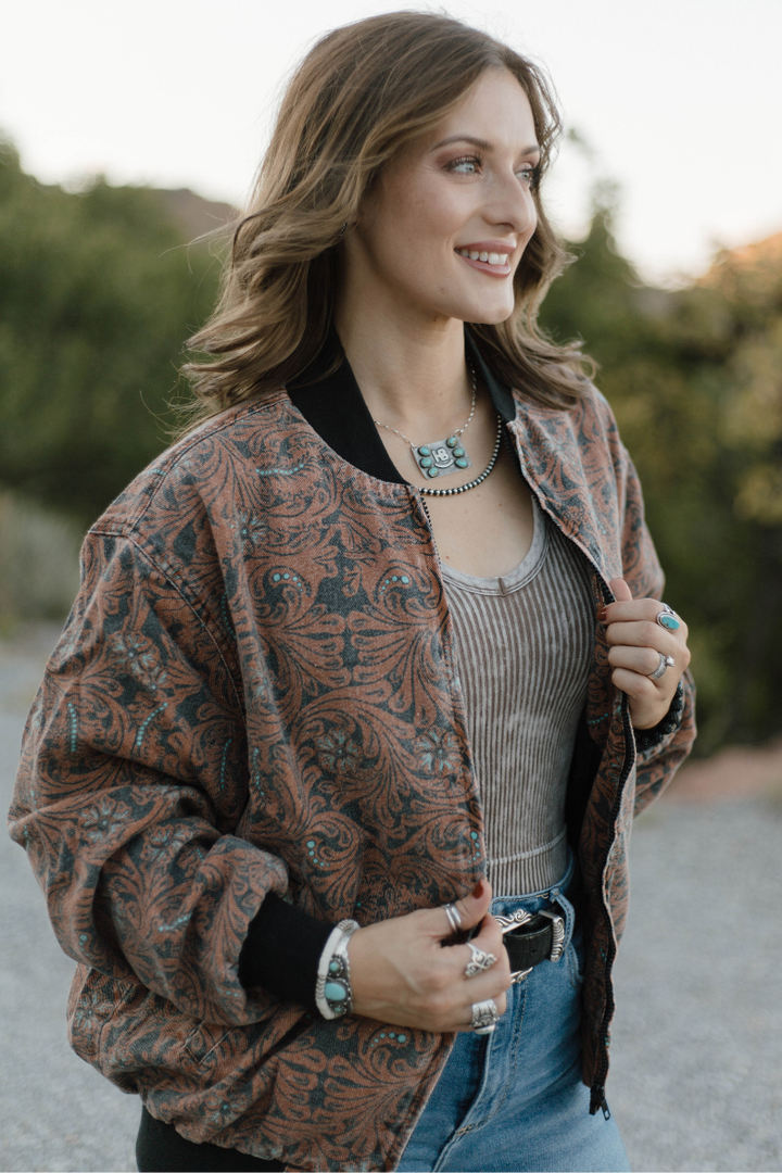 Keep It Western Bomber Jacket (Reg & Plus)