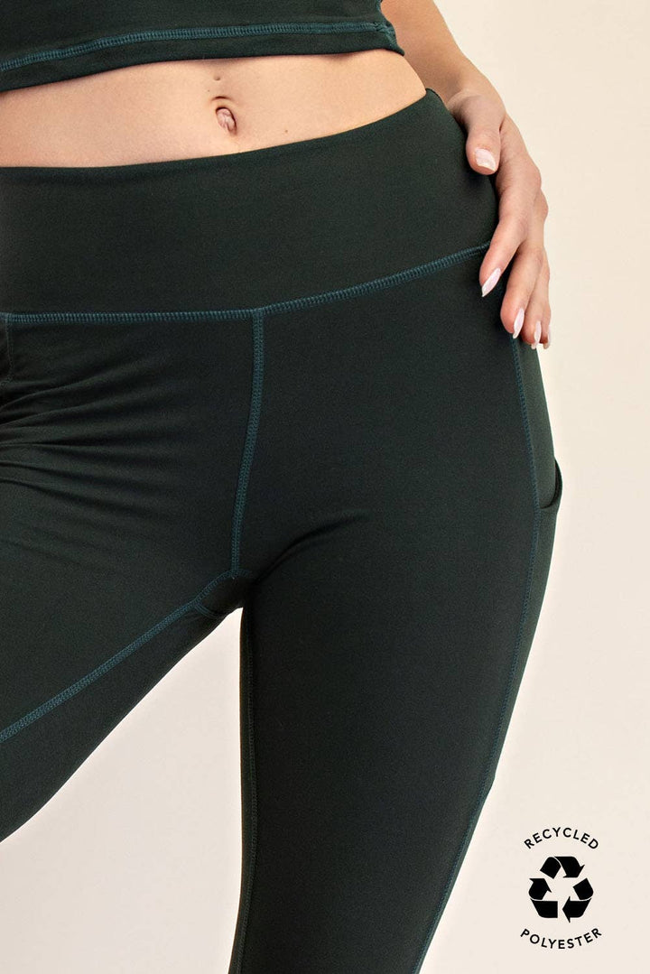 RAE MODE BUTTER BASIC LEGGING WITH POCKETS - FROSTED MULBERRY