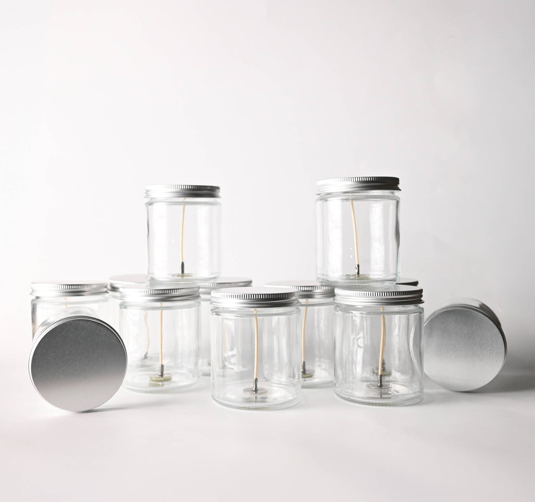 Candle Bar - 5.5 Oz Wicked Glass Jar w/ Lid