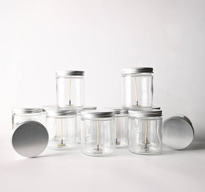 Candle Bar - 5.5 Oz Wicked Glass Jar w/ Lid