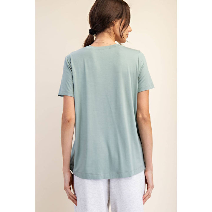 RAE MODE VISCOSE MODAL SHORT SLEEVE TOP - 3 COLORS