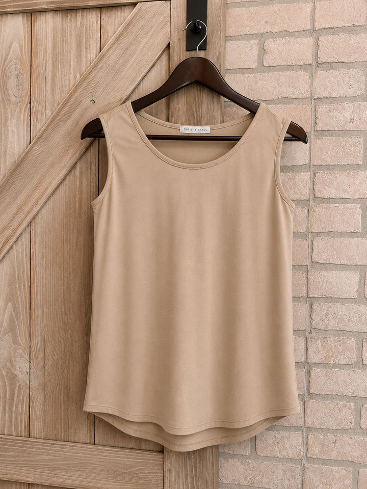 Everyday Essential Cotton Blend Tank – Khaki