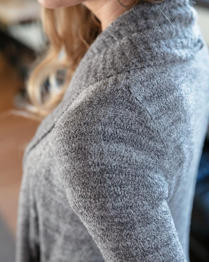 Grace and Lace Lush Bambü™ Circle Cardi - Heathered Grey