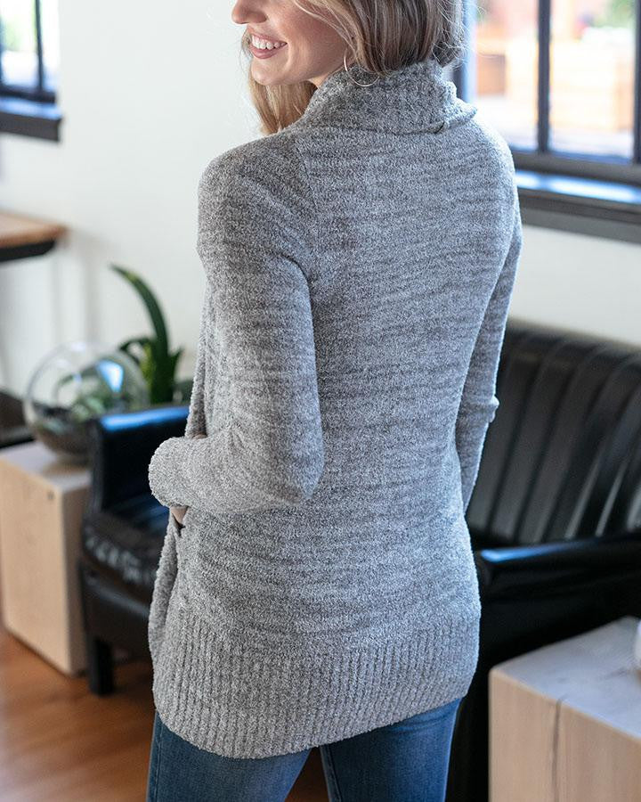 Grace and Lace Lush Bambü™ Circle Cardi - Heathered Grey