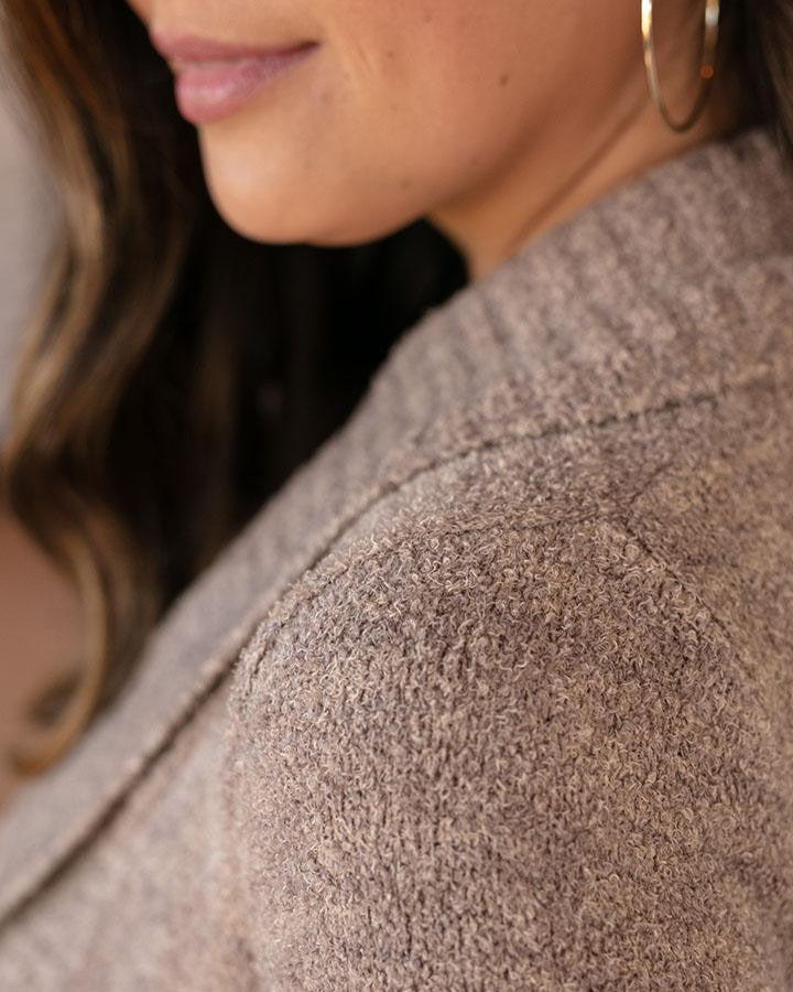 Grace and Lace Lush Bambü™ Circle Cardi - Heathered Taupe