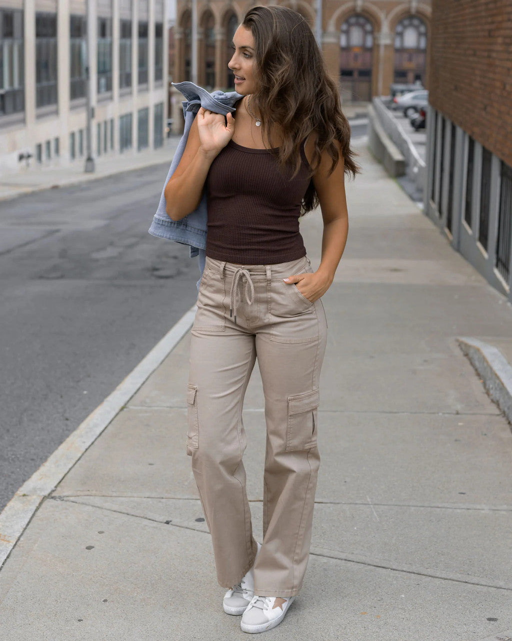 Grace and Lace-Chocolate Brown Brami Tank