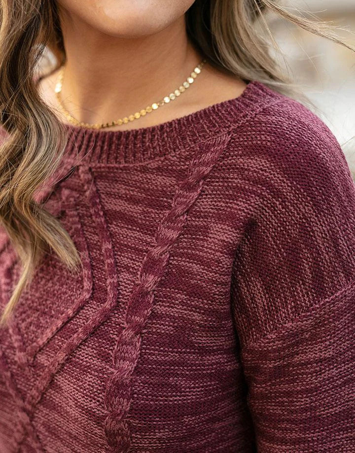 Grace and Lace Sweater Dress - Wine Sublime Boutique Grace and Lace Sweater Dress - Wine Sublime Boutique