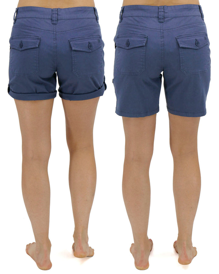 Grace and Lace - Soft Navy Cargo Shorts