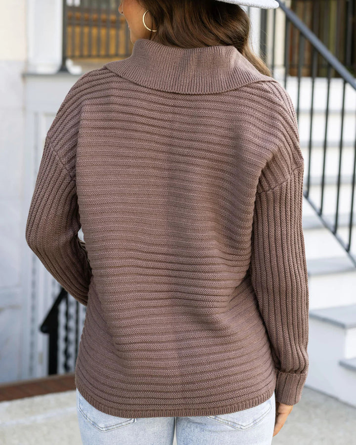 Grace and Lace - Cinder Collared Sweater