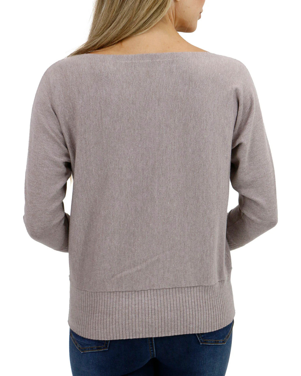 Grace and Lace Classic & Cozy Sweater Top - Almondine