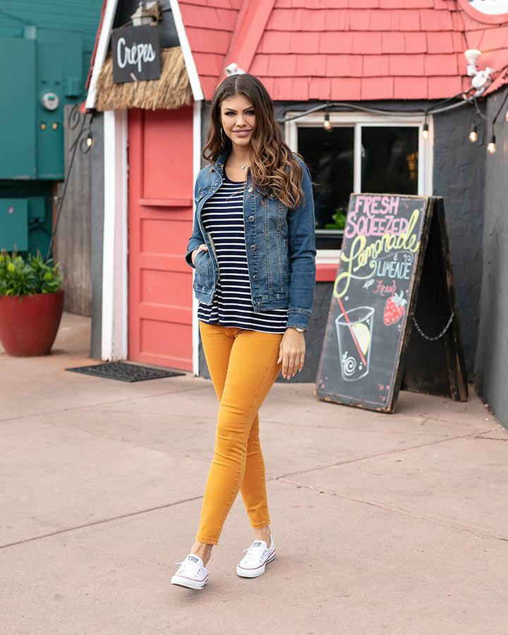 Mustard jeggings clearance