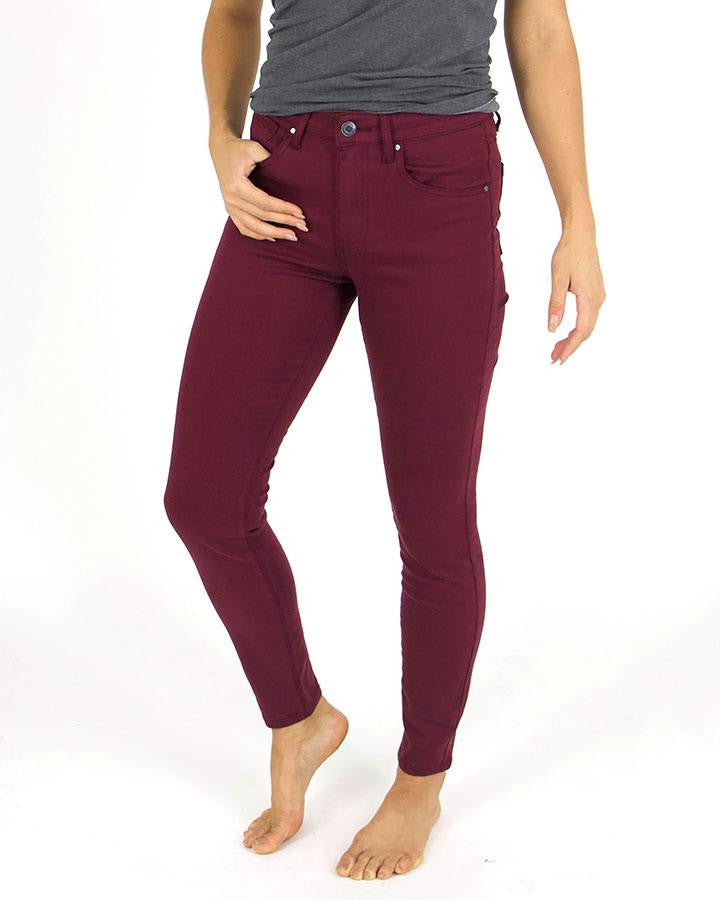 Grace and Lace Colored Jeggings Wine