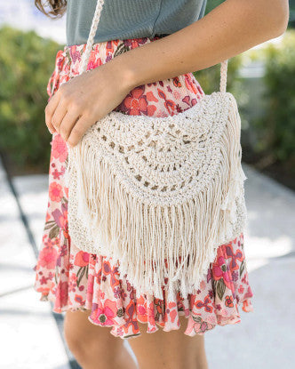 Grace and Lace- Crochet Crossbody Bag