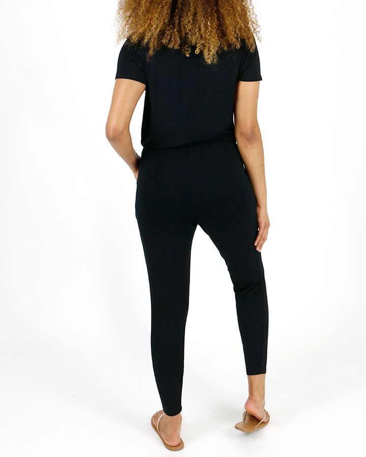 Grace and Lace Crossover Jumpsuit - Black