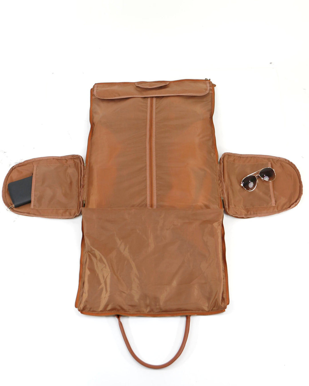 Duffle Garment Bag in Cognac