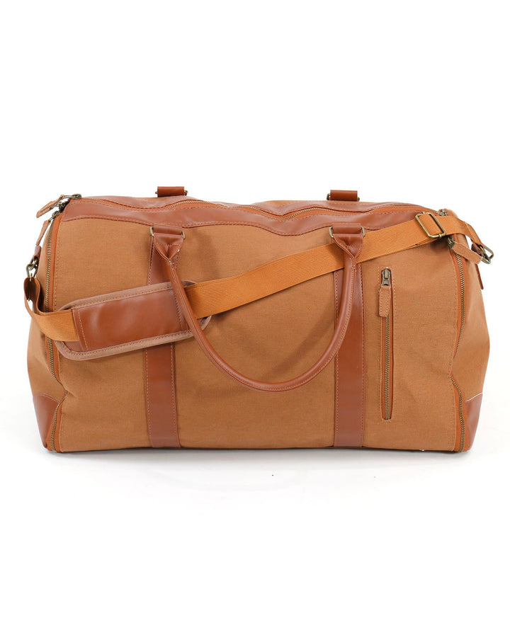 Duffle Garment Bag in Cognac