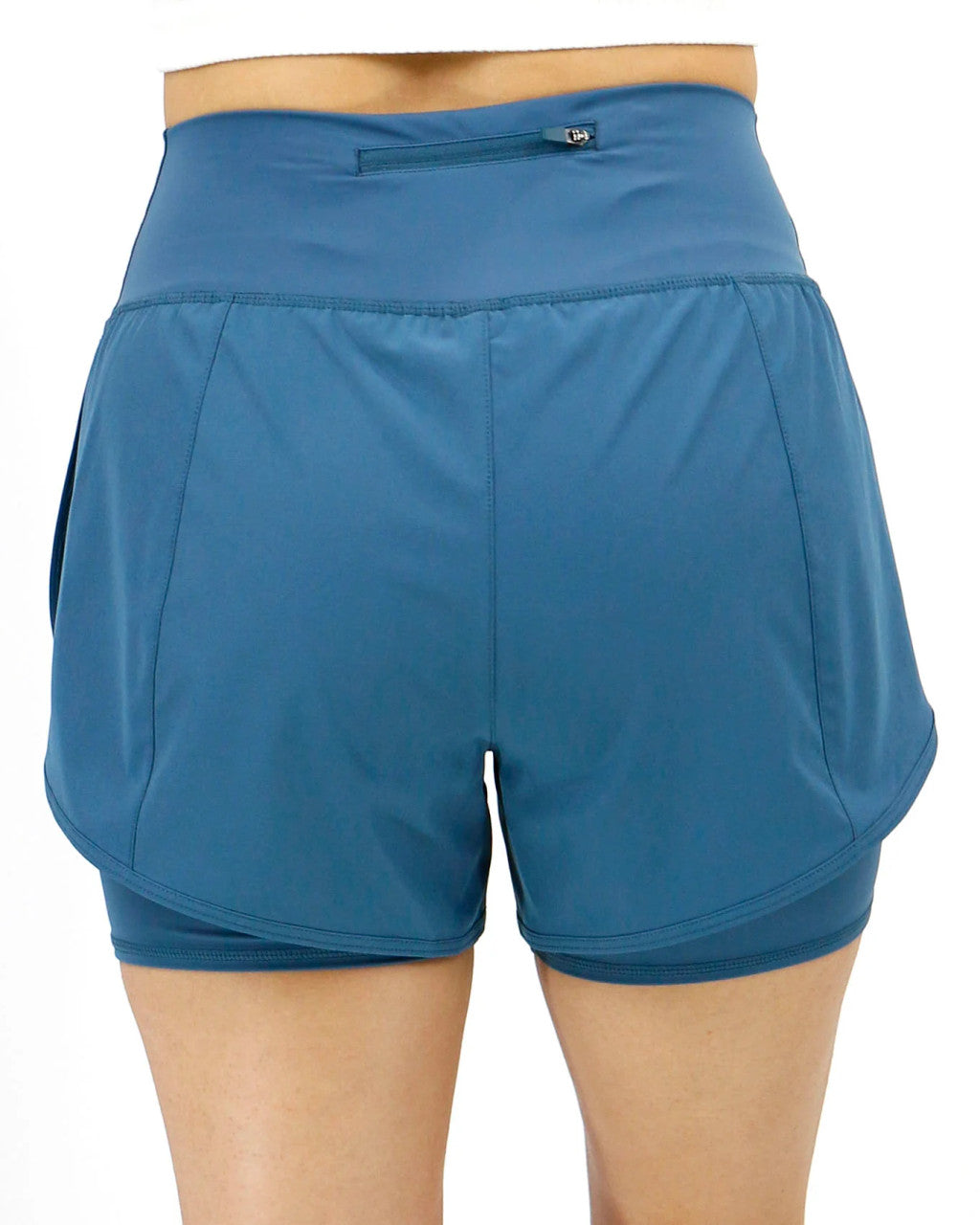 Grace and Lace- Everyday Athletic Shorts- Blue Heron