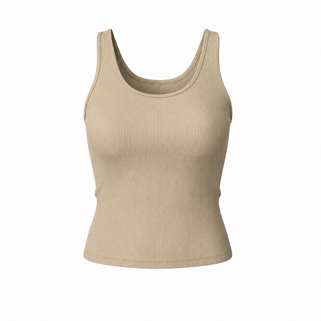 Ribbed Tank Top - Heathered Charcoal – Sublime Boutique