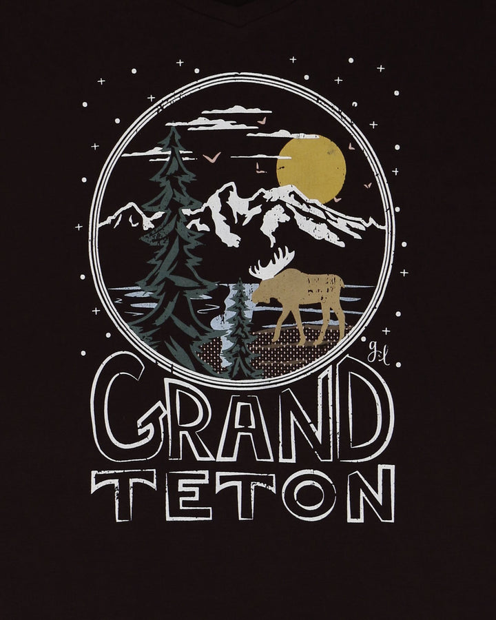 Grace and Lace Graphic Long Sleeve Tee - Grand Teton