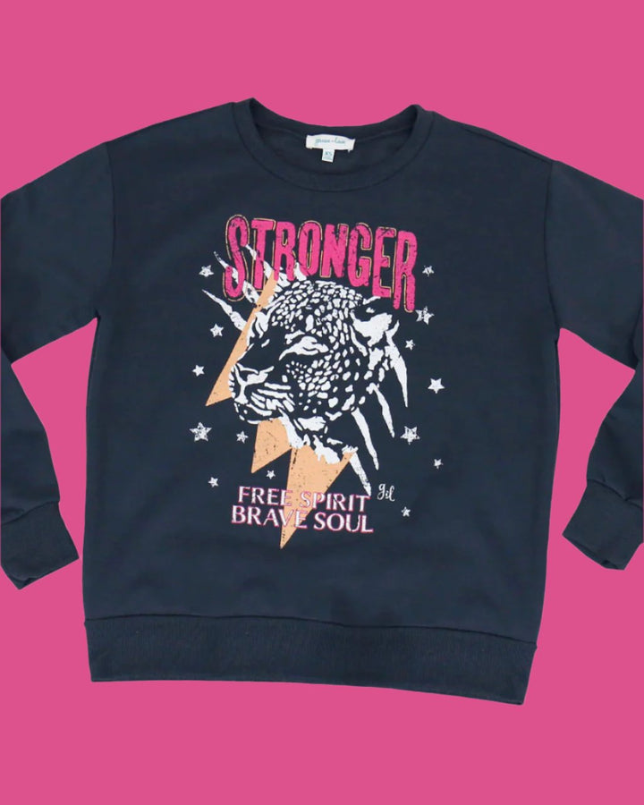 Grace and Lace Graphic Sweatshirt - Stronger