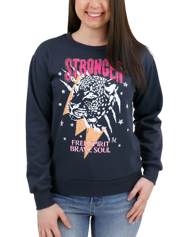 Grace and Lace Graphic Sweatshirt - Stronger