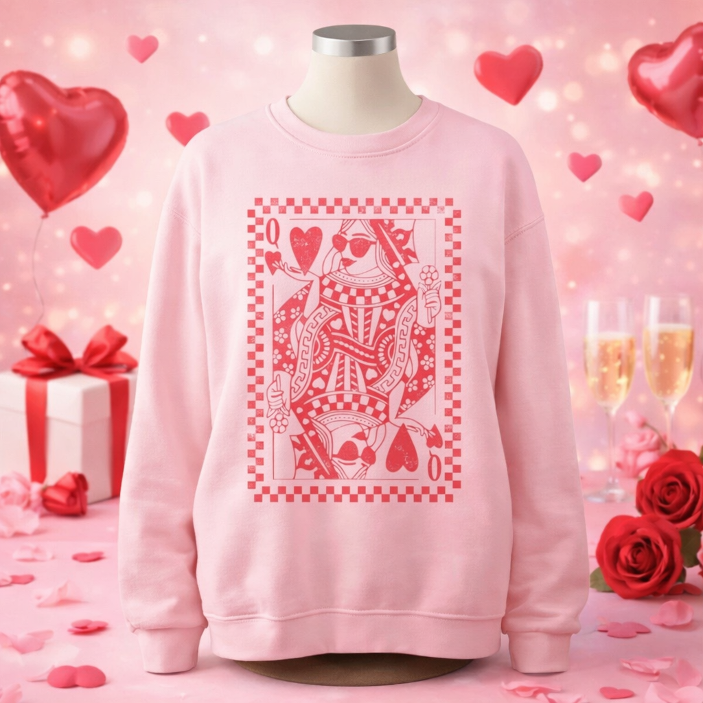 QUEEN OF HEART GRAPHIC SWEATSHIRT - Pre-Order