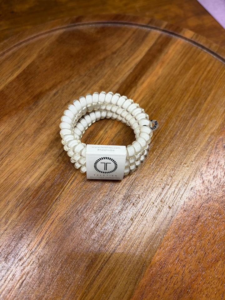 Coconut White Small Hair Ties