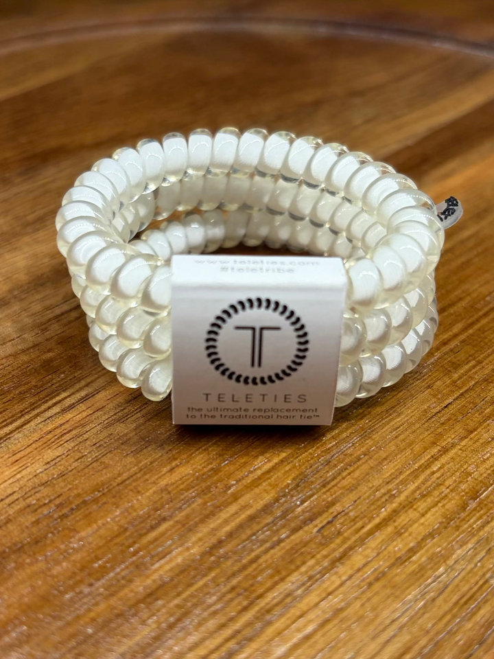 Coconut White Small Hair Ties