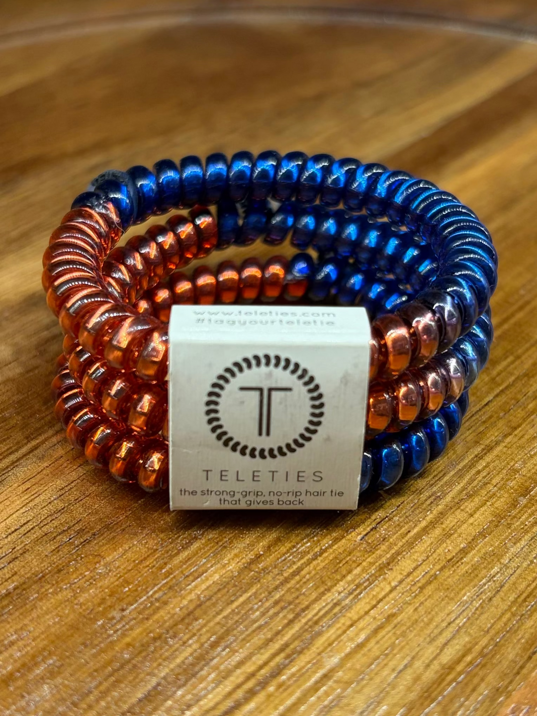 Blue and Orange Small Hair Ties