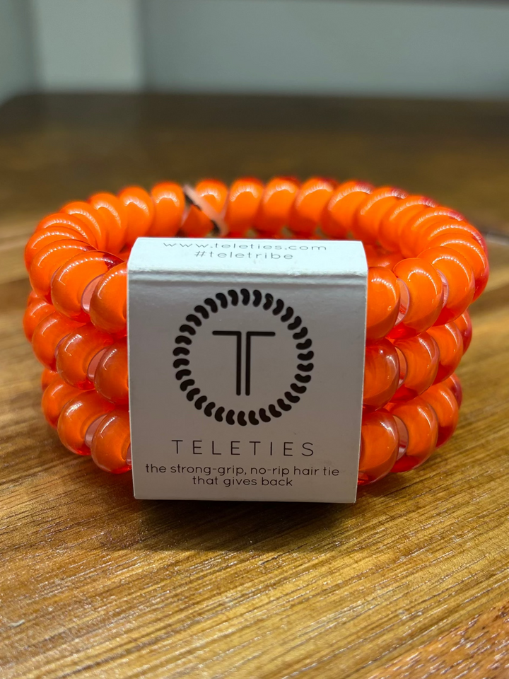 Coral Large Hair Ties