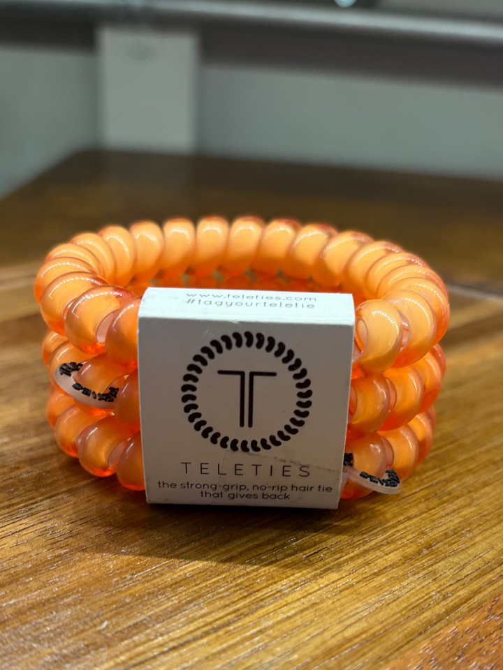Pastel Orange Large Hair Ties