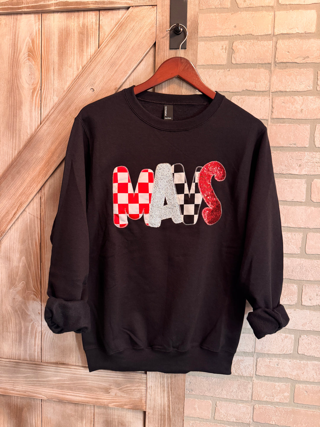Modge Podge Mavs Gameday Applique Sweatshirt