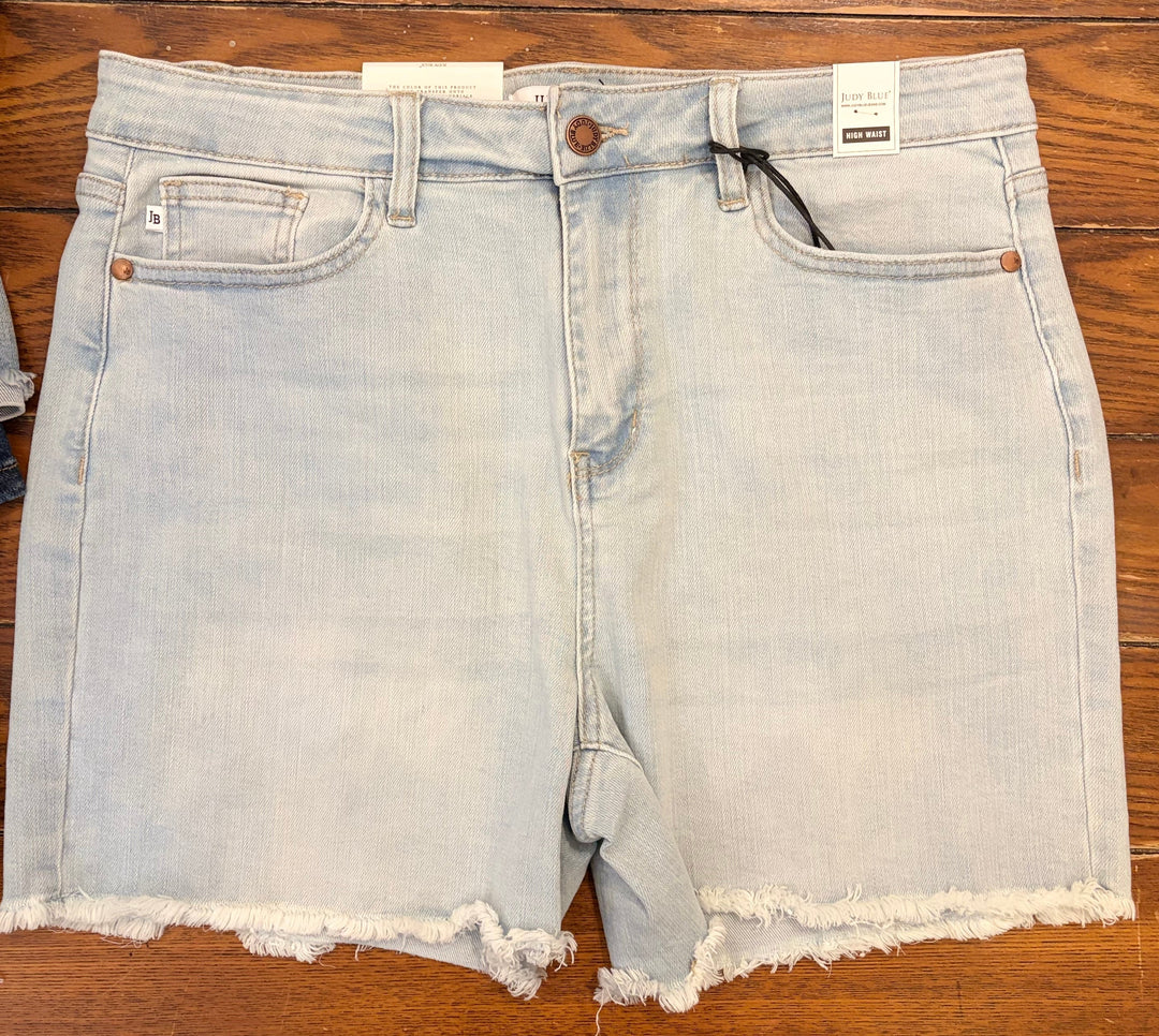 Judy Blue- Joanie High Waist Cut Off Denim Shorts