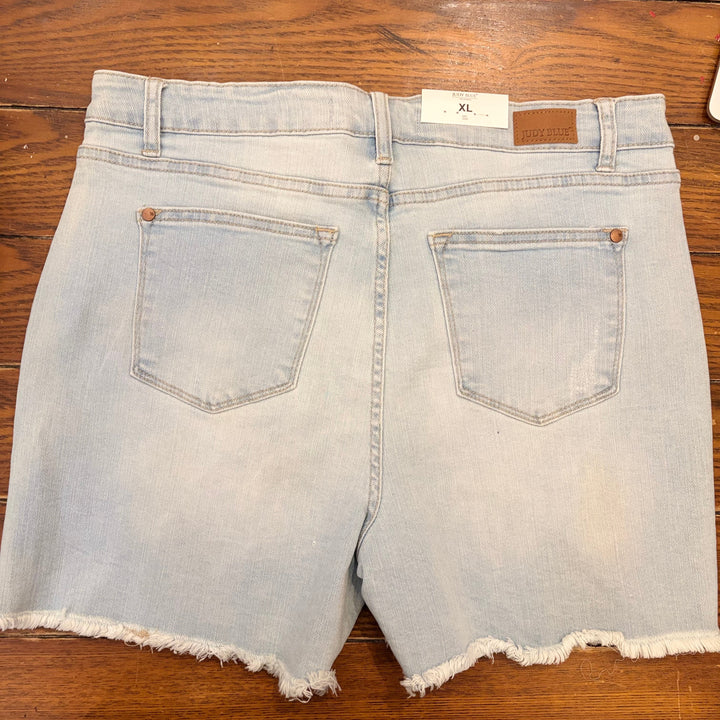 Judy Blue- Joanie High Waist Cut Off Denim Shorts