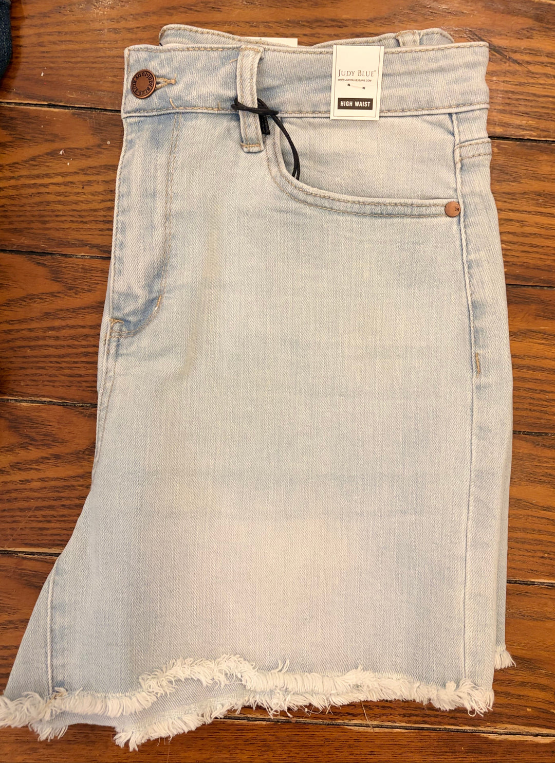 Judy Blue- Joanie High Waist Cut Off Denim Shorts