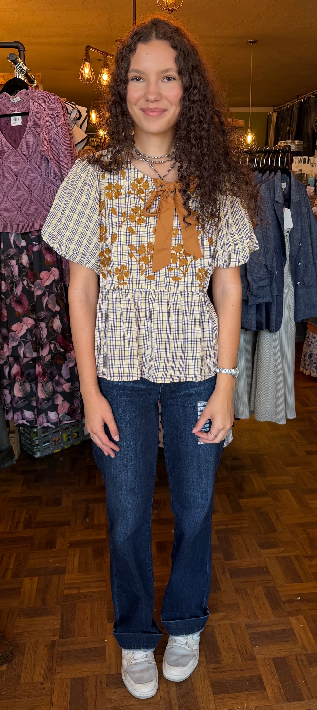 Country Charm Embroidered Blouse