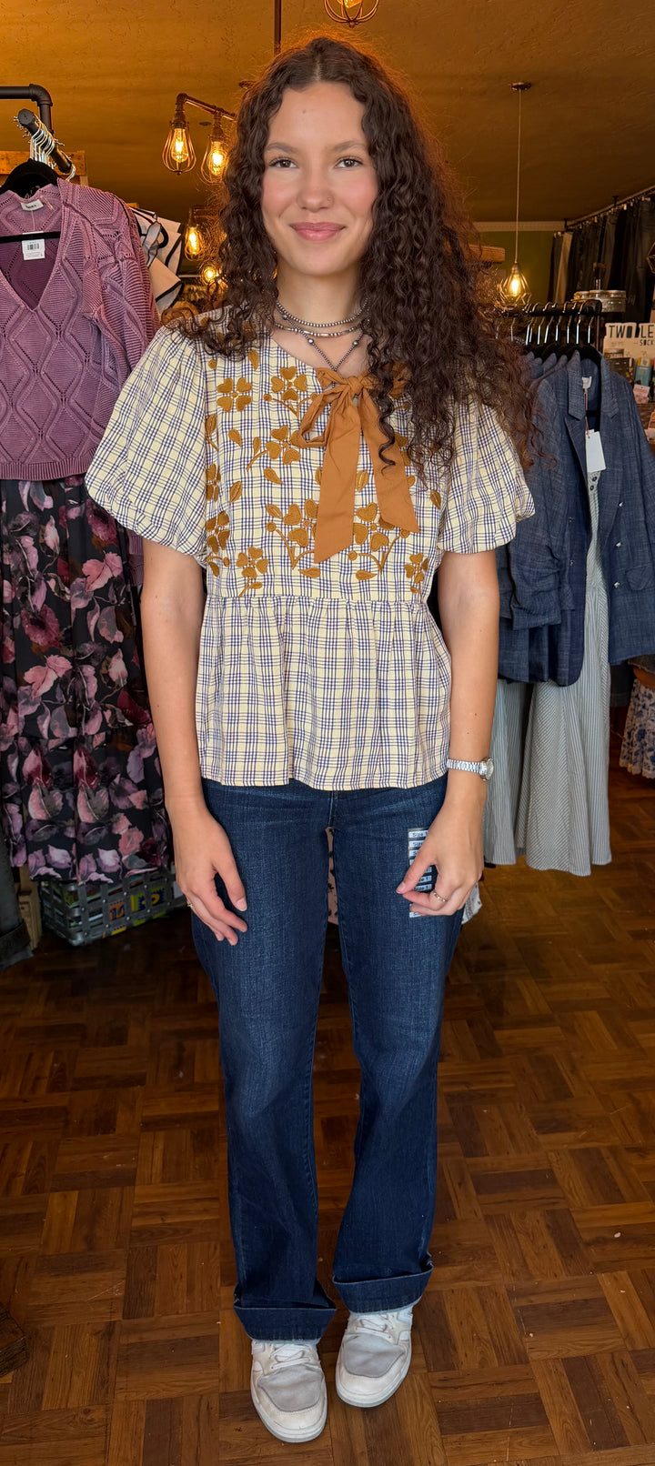 Country Charm Embroidered Blouse