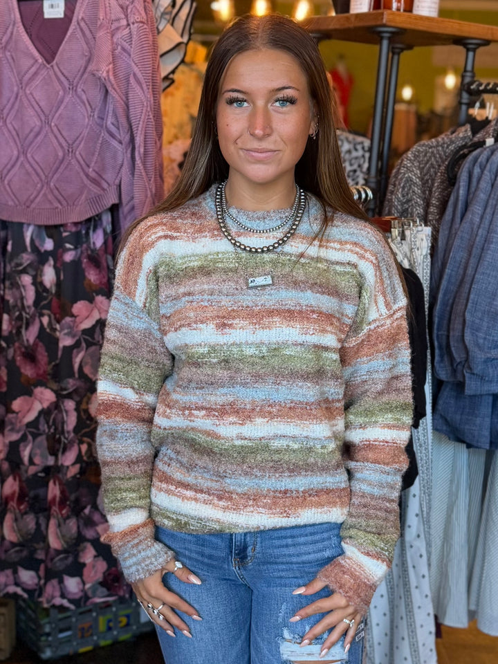 Color of the Season Striped Sweater