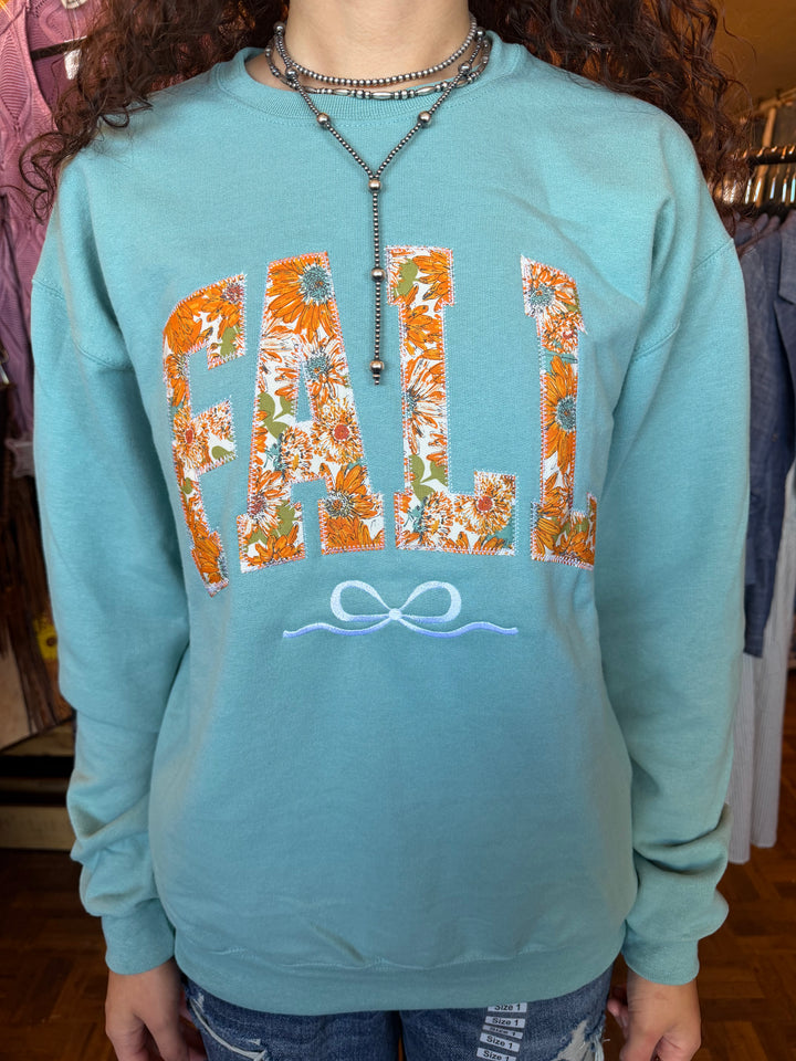 Fall in Bloom Appliqué Sweatshirt