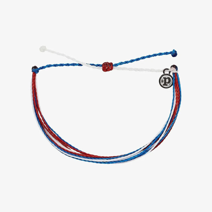 PURA VIDA ORIGINAL BRACELET - RED, WHITE, & BLUE