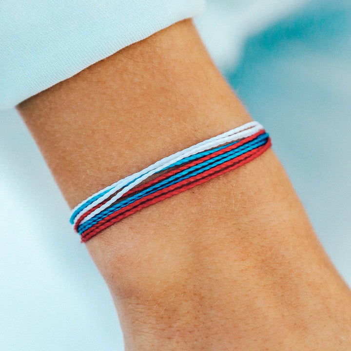 PURA VIDA ORIGINAL BRACELET - RED, WHITE, & BLUE