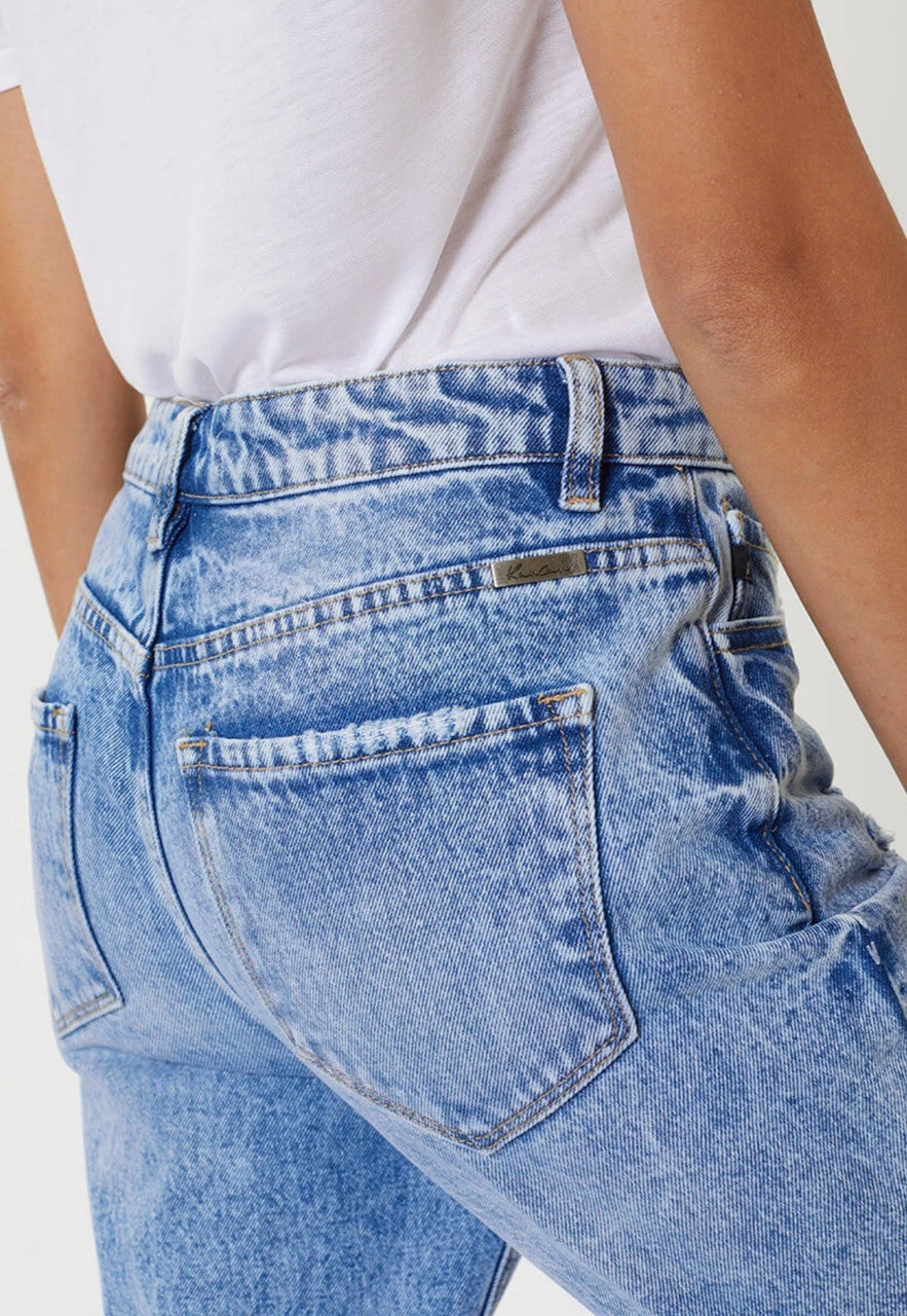 Kancan Collie High Rise Distressed Mom Jeans