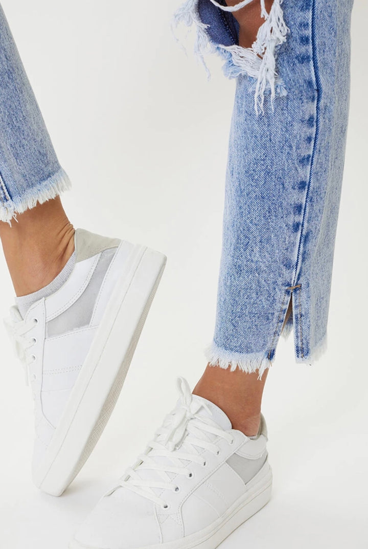 Kancan Collie High Rise Distressed Mom Jeans