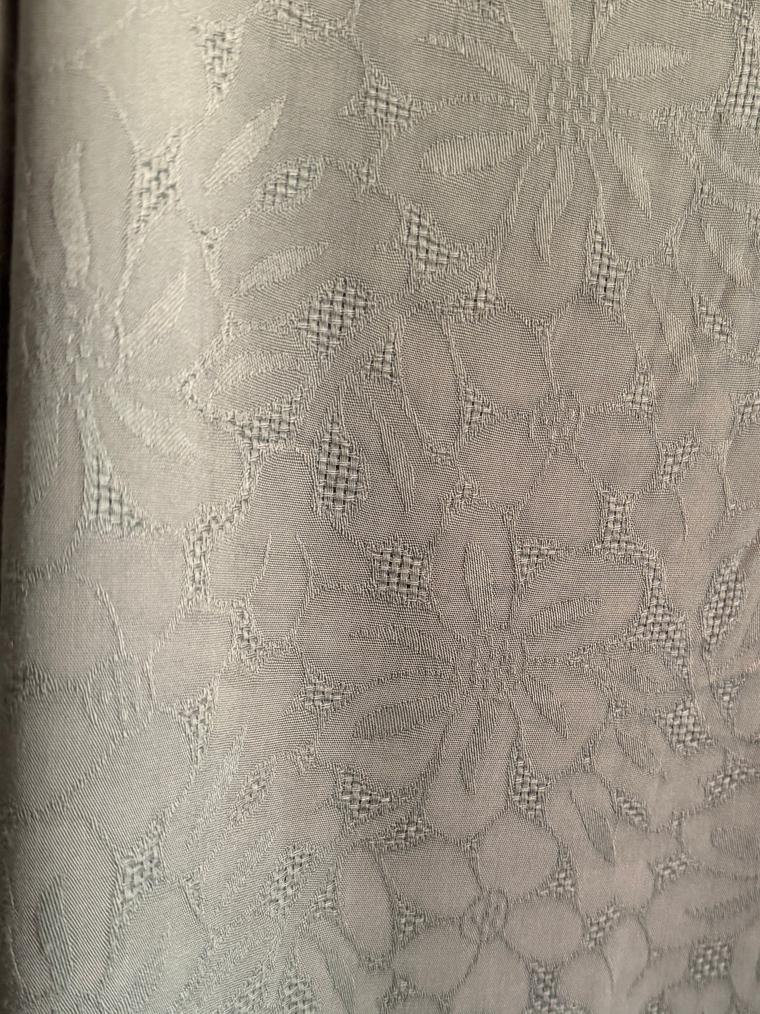 Whispered Petals Jacquard Blouse - Sage