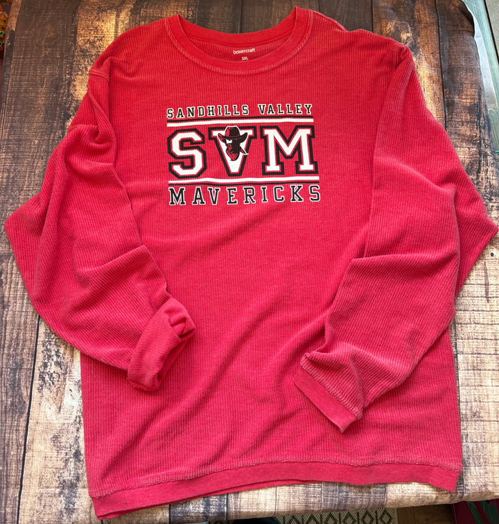 Mavericks Rally Corduroy Crew - Red (3XL)