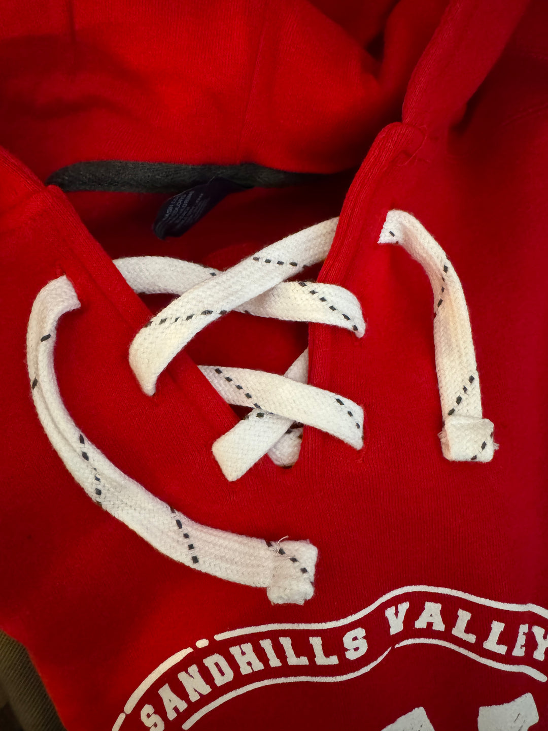 Mavericks J America Unisex Sport Lace Hooded Sweatshirt - RED - Vintage Mavs Design