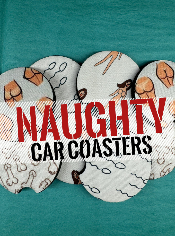 Car Coasters - Naughty