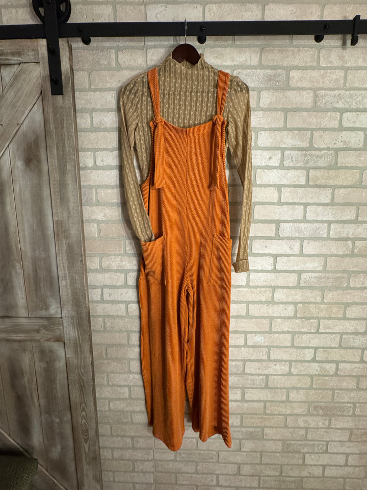 The Luxe Ribbed Wide-Leg Jumpsuit